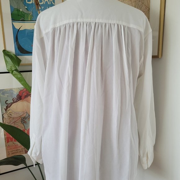 UNIQLO Women’s XL Popover Blouse White - Picture 4 of 6